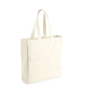 Large sac shopping en coton canvas