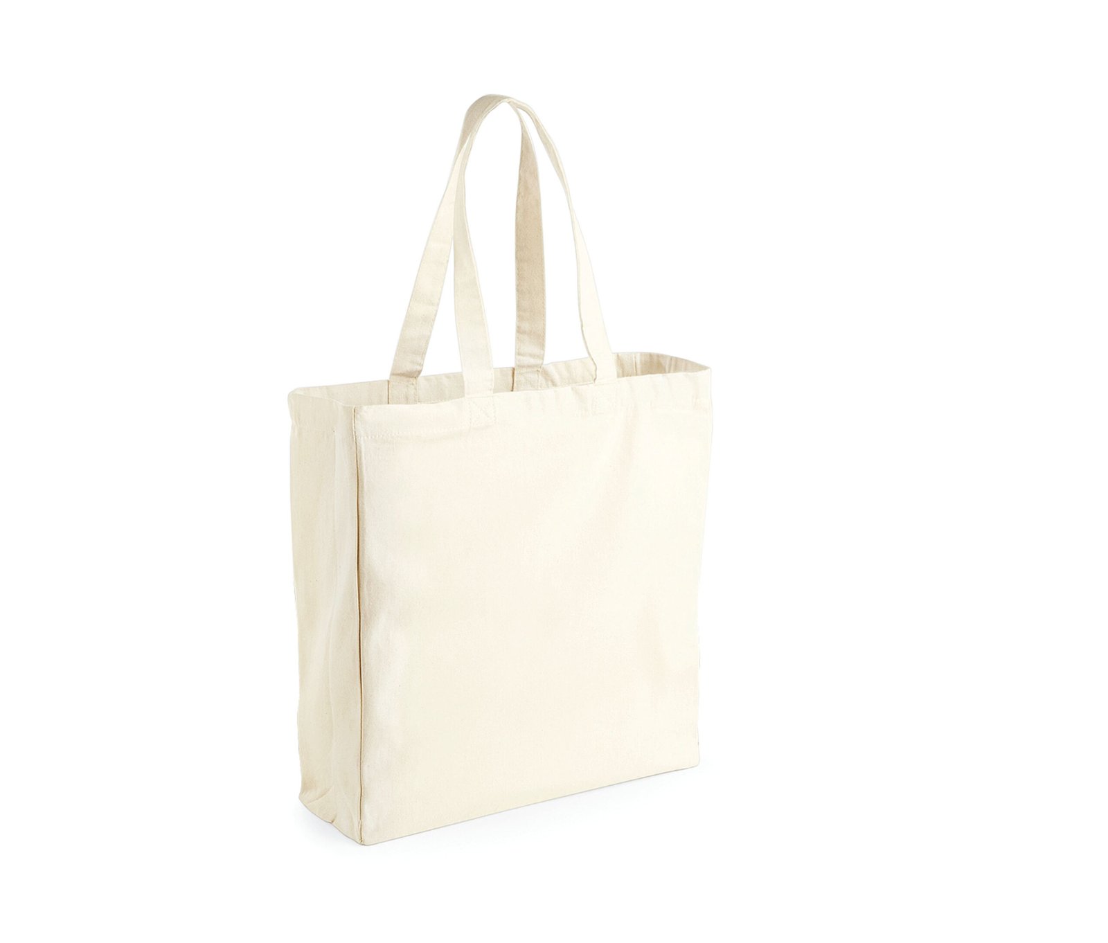 Large sac shopping en coton canvas