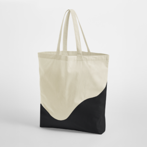 Sac shopping imprimé vague