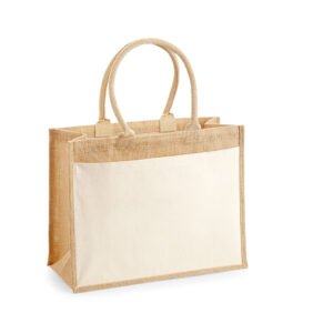 Grand sac en toile de jute – sac personnalisé