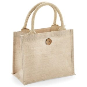 Mini sac cadeau en coton/toile de jute – sac personnalisé