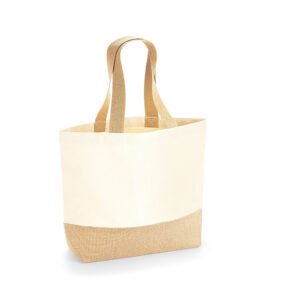 Sac shopping coton/toile de jute – sac personnalisé