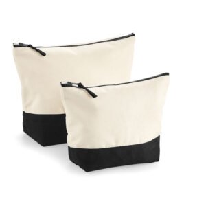 Pochette bicolore en coton – sac personnalisé