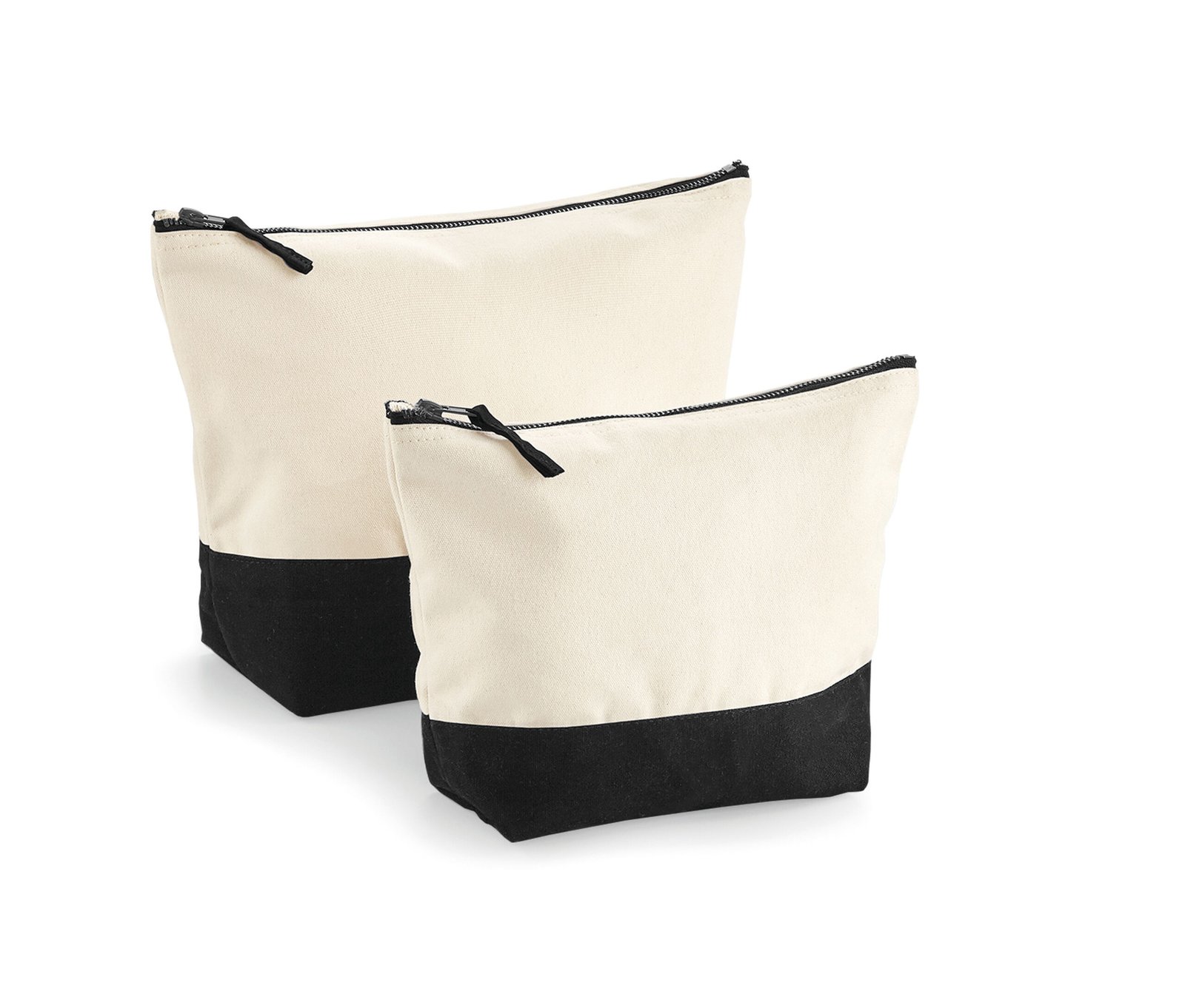 Pochette bicolore en coton – sac personnalisé