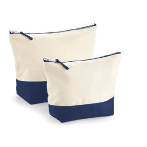 Pochette bicolore en coton