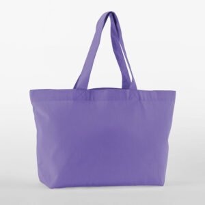 Grand sac shopping en coton organique sergé – sac personnalisé