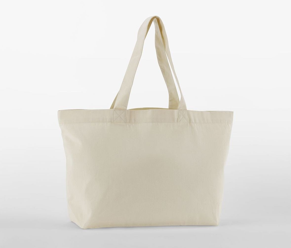 Grand sac shopping en coton organique sergé