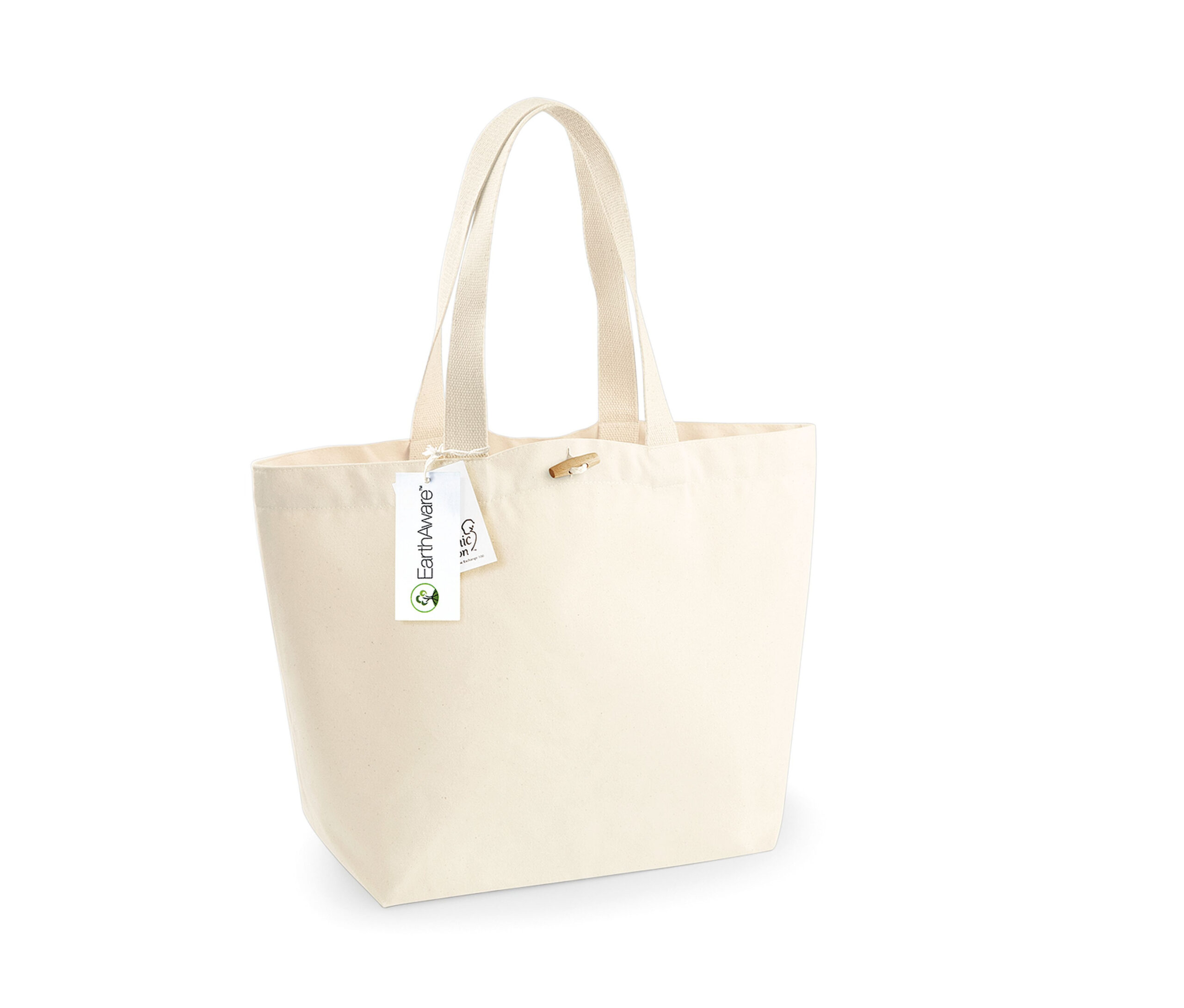 Sac shopping grand volume coton bio – Image 2