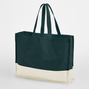 Sac shopping bicolore
