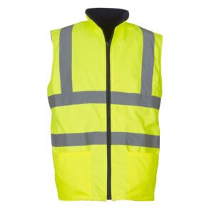 Bodywarmer réversible haute visibilité – bodywarmer personnalisé