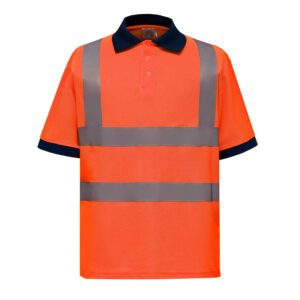 Polo manches courtes haute visibilité
