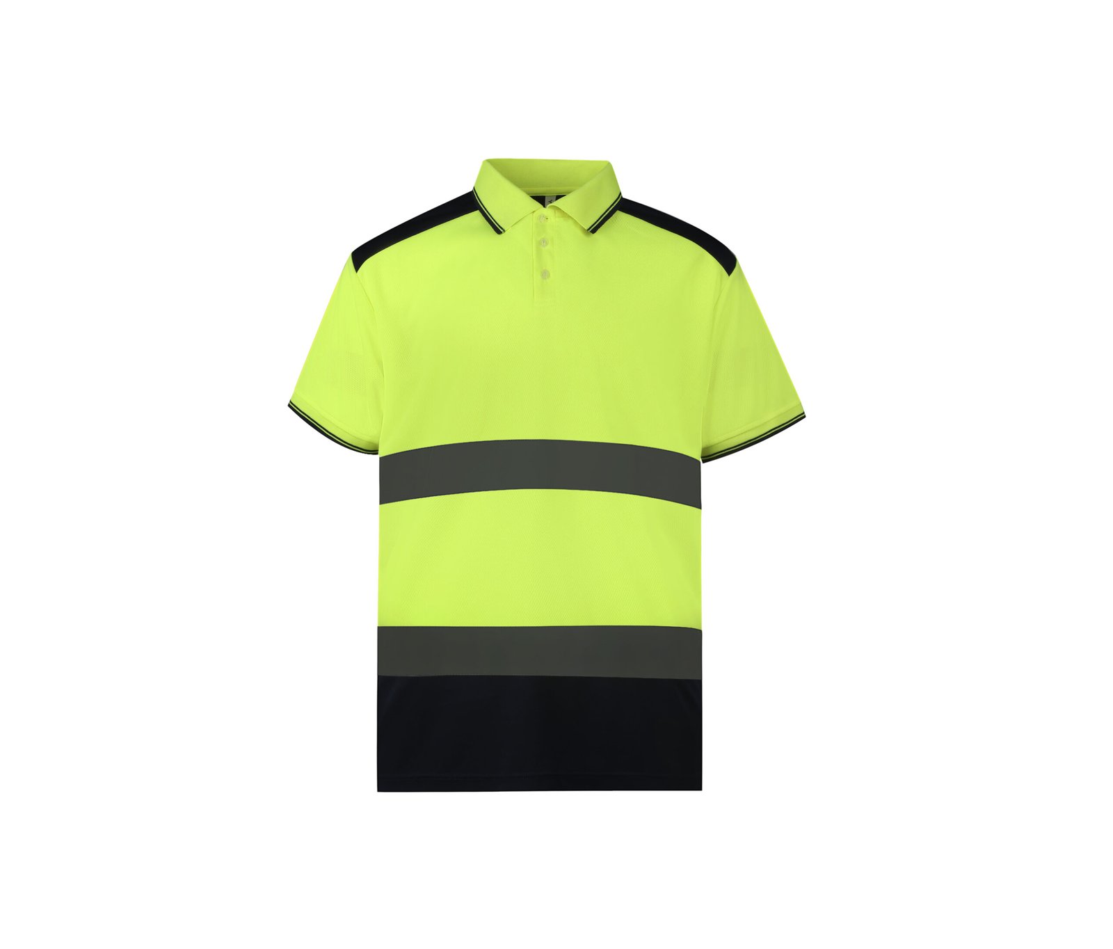 Polo bicolore – vêtement haute visibilité personnalisé