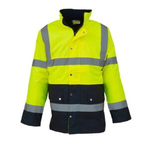 Parka bicolore haute visibilité – vêtement haute visibilité personnalisé