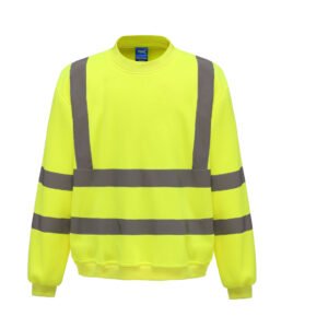 Sweat col rond haute visibilité – vêtement haute visibilité personnalisé