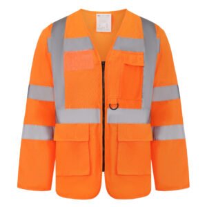 Veste de sécurité multi-poches manches longues