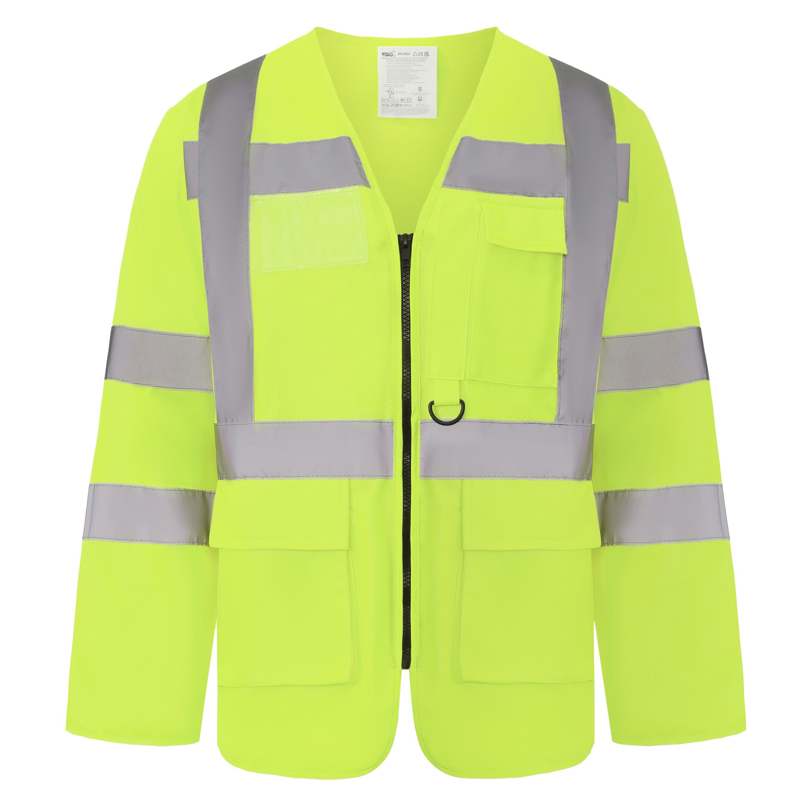 Veste de sécurité multi-poches manches longues