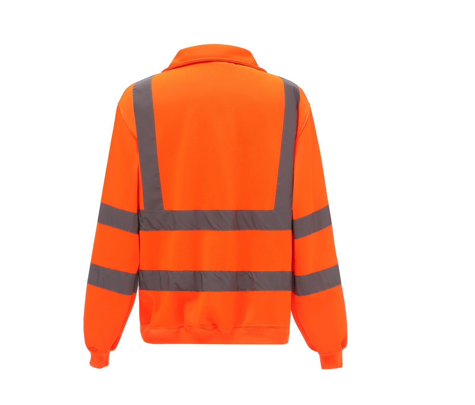 Sweat col zippé haute visibilité