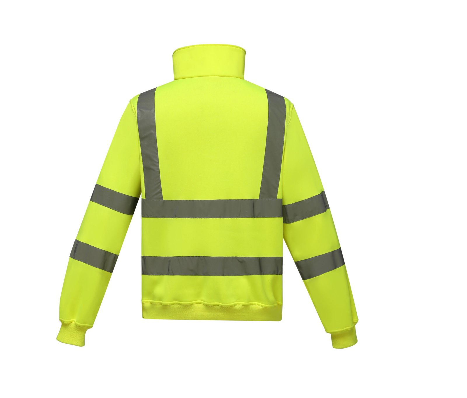 Sweat col zippé haute visibilité