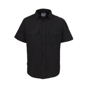 Chemise manches courtes en polyester recyclé – chemise personnalisée