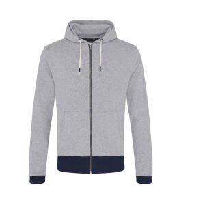 Sweat capuche zippé en coton recyclés – sweat personnalisé