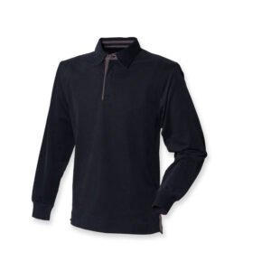 Polo coton émerisé manches longues – polo personnalisé