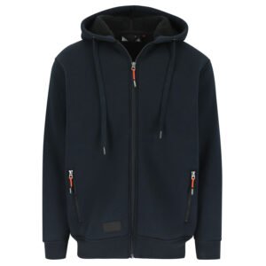 Sweat zippé à capuche déperlant – article de travail personnalisé