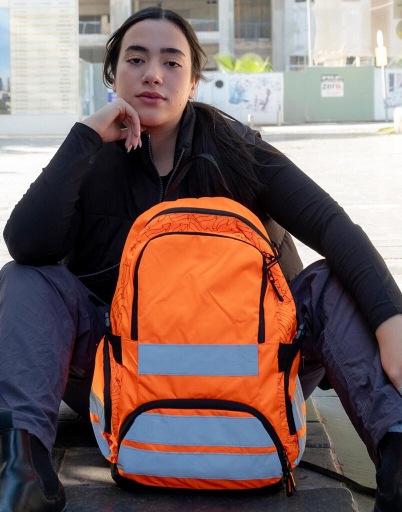 Vêtement haute visibilité Shugon Hi-Vis Backpack London orange haute visibilité