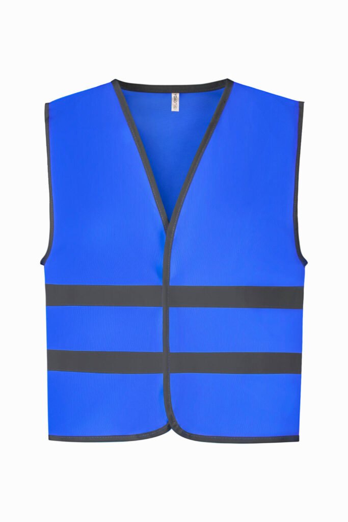 Gilet haute visibilité Yoko Fluo Reflective Border Waistcoat bleu roi