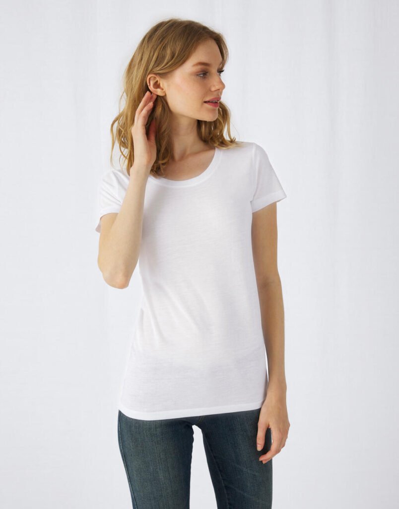 T-shirt B&C Sublimation blanc