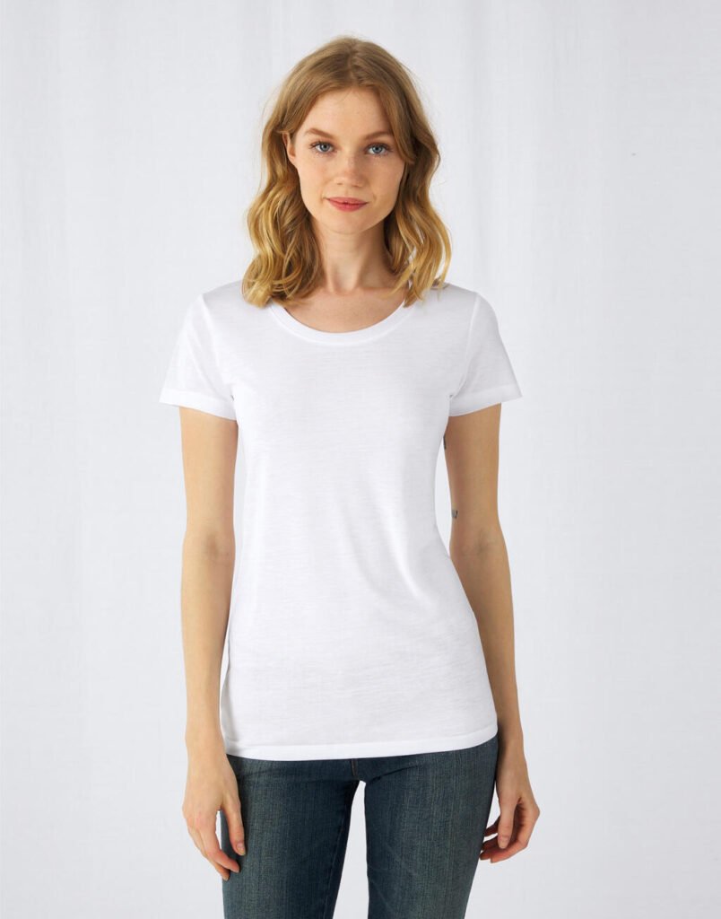 T-shirt B&C Sublimation blanc