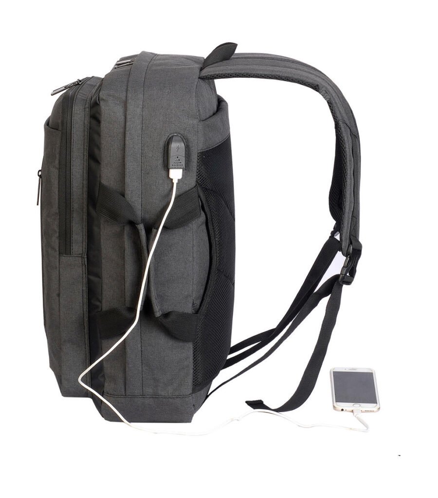 Sac de voyage Shugon Bordeaux Hybrid Laptop Briefcase anthracite chiné / noir