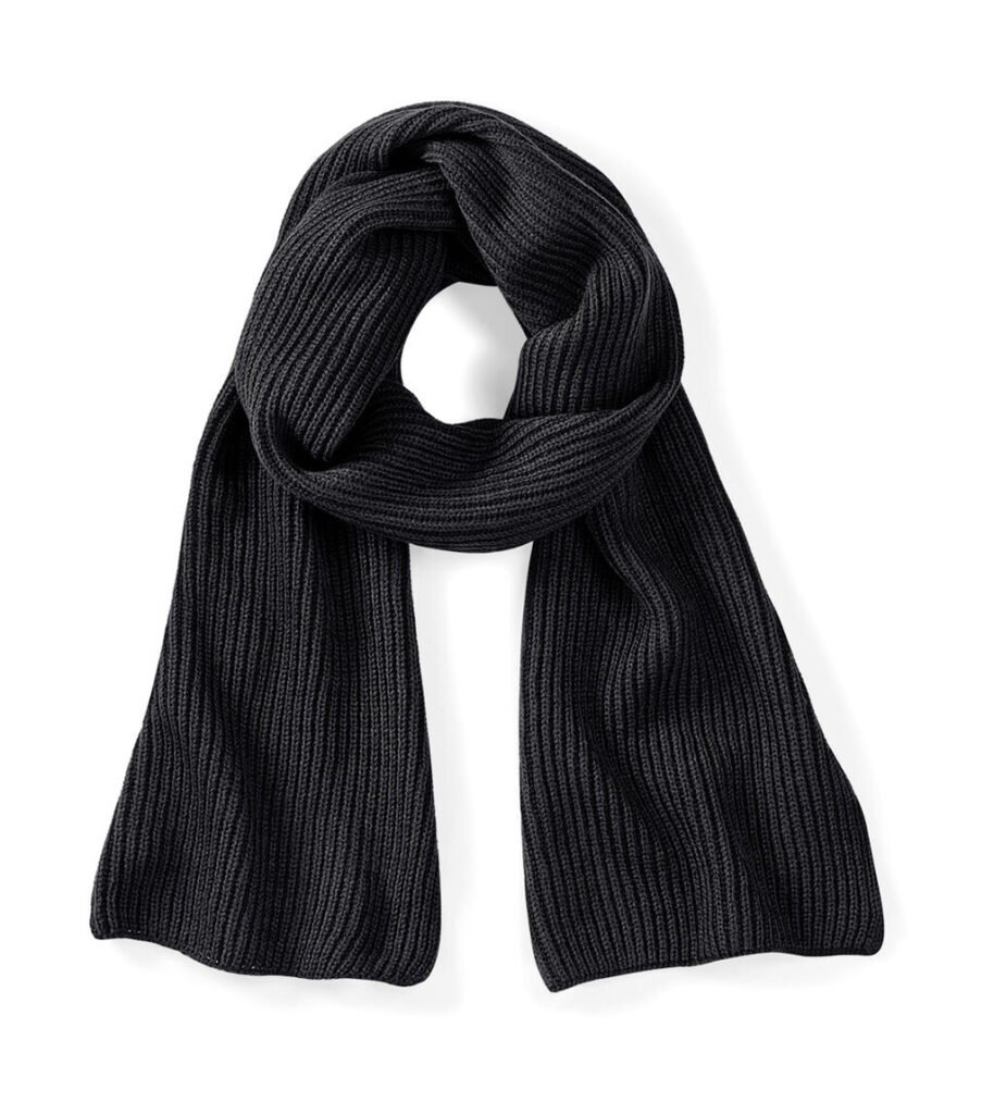 Beechfield Metro Knitted Scarf noir