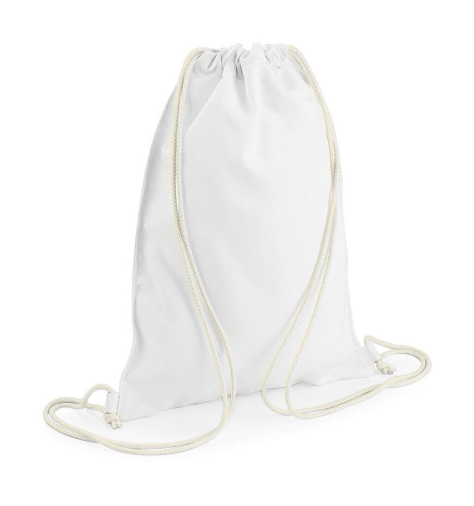 Sac à cordon Bagbase Sublimation Gymsac blanc