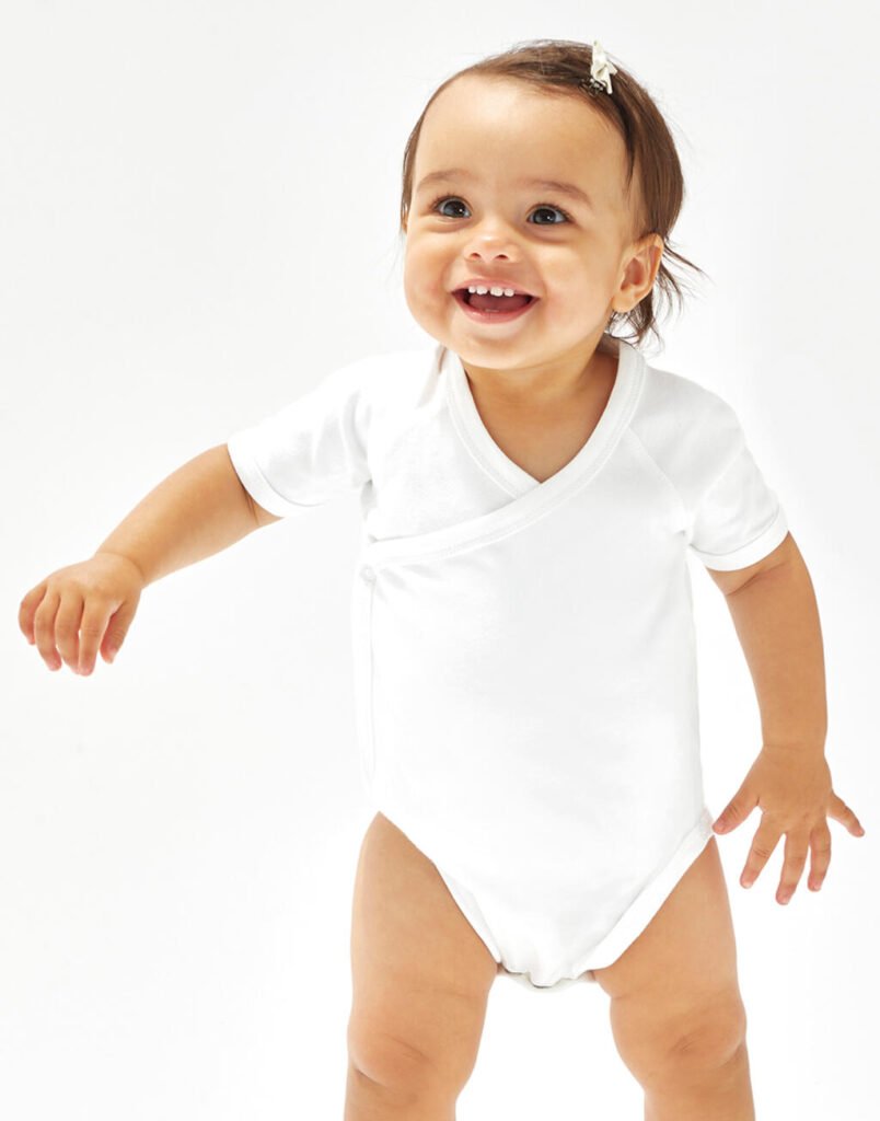 T-shirt Babybugz Kimono Bodysuit blanc
