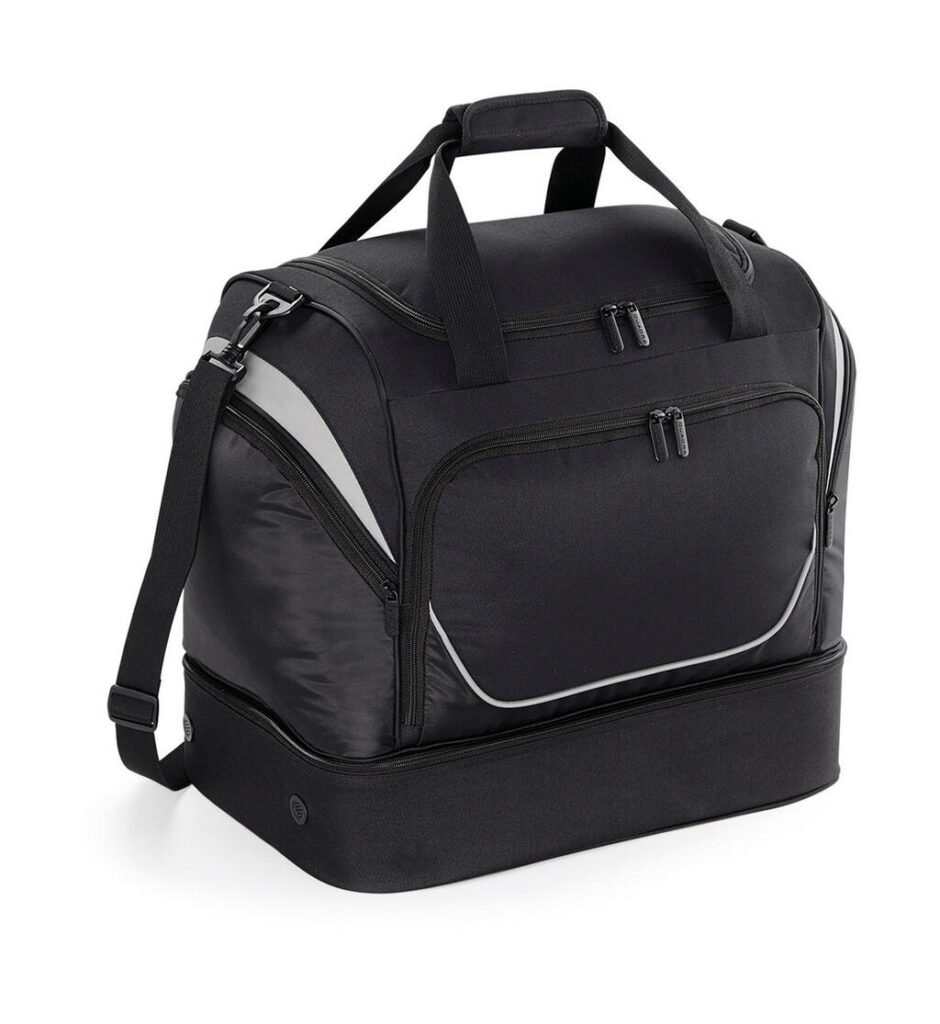 Sac de sport Quadra Pro Team Hardbase Holdall noir / noir / gris clair