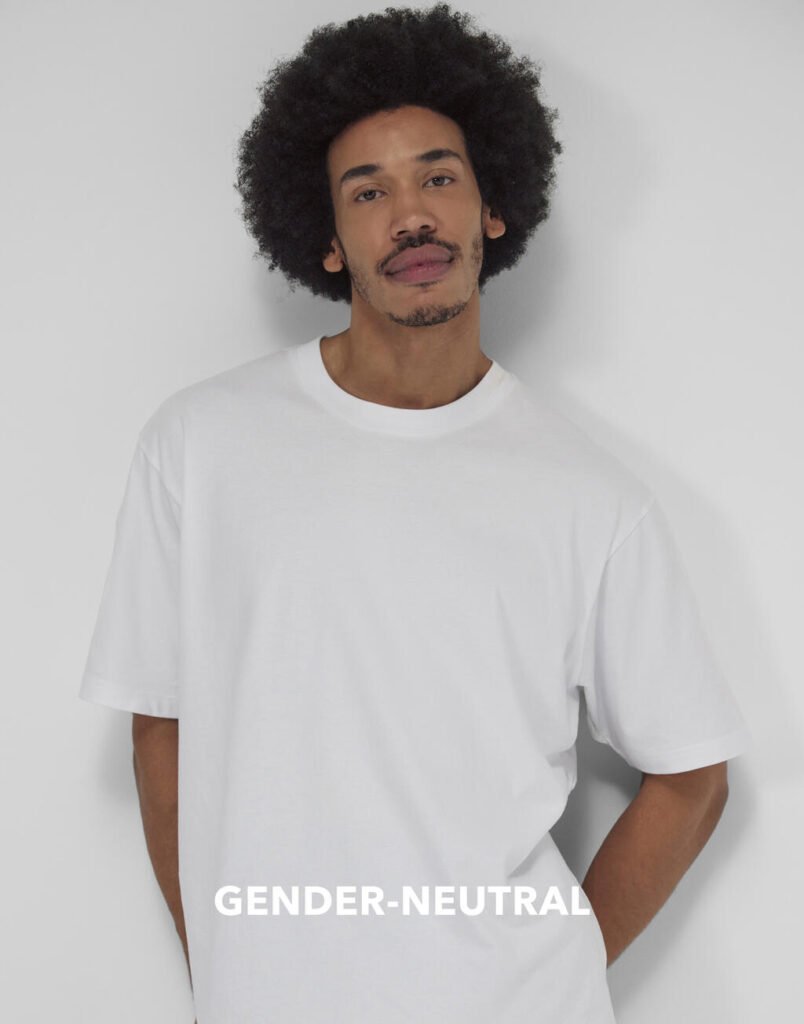 T-shirt oversize B&C E220 Oversized blanc