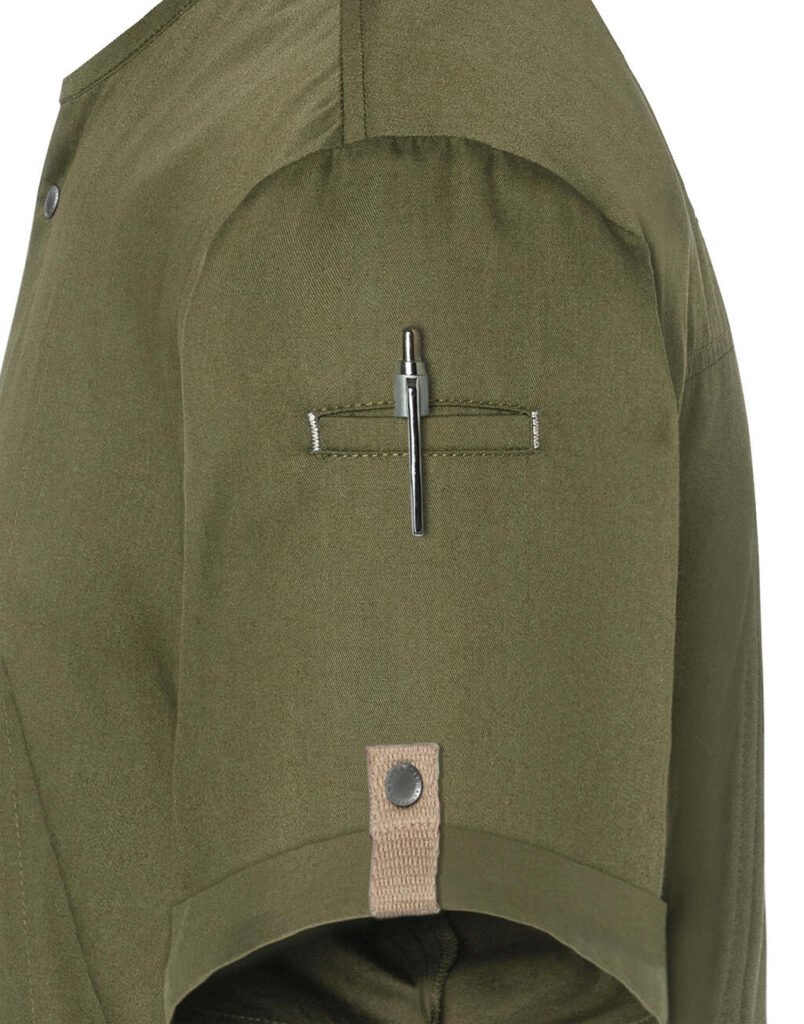 Karlowsky Short-Sleeve Chef Green-Generation moss green