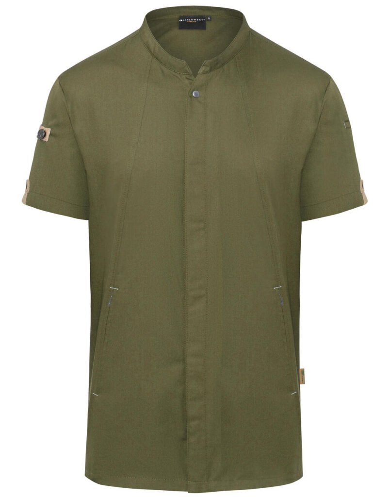Karlowsky Short-Sleeve Chef Green-Generation moss green