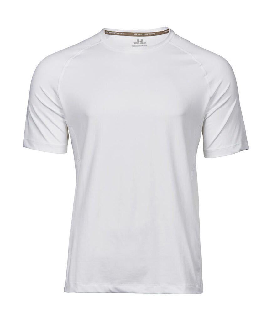 Haut de sport Tee Jays COOLdry blanc