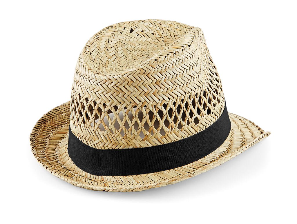 Beechfield Straw Summer Trilby naturel