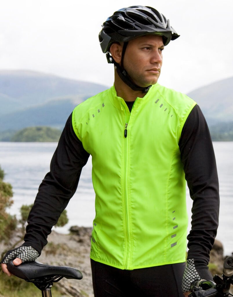 Haut de sport Spiro Bikewear Crosslite Gilet vert citron néon