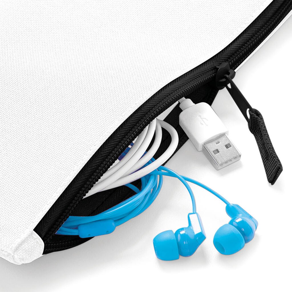 Sac Bagbase Grab Pouch blanc / noir