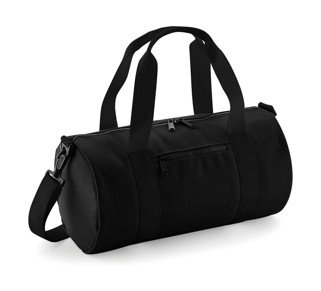 Sac de sport Bagbase Mini Barrel noir / noir