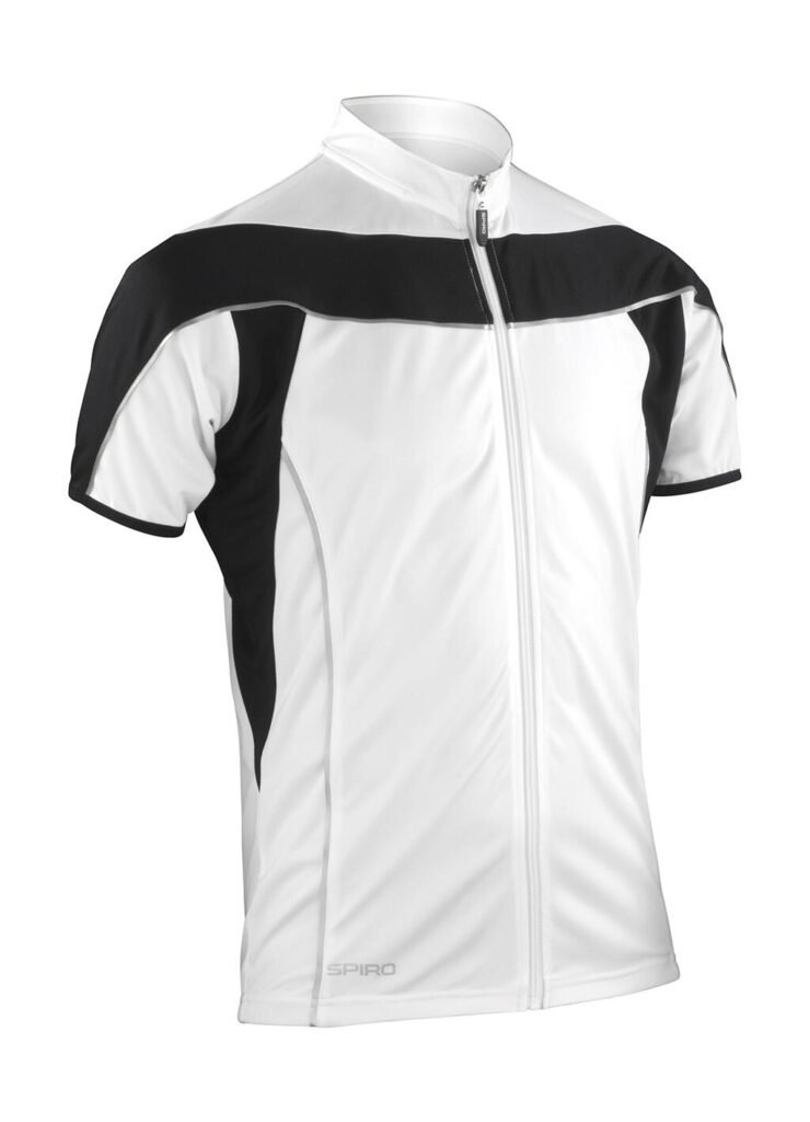 Spiro Bike Full Zip Top blanc / noir