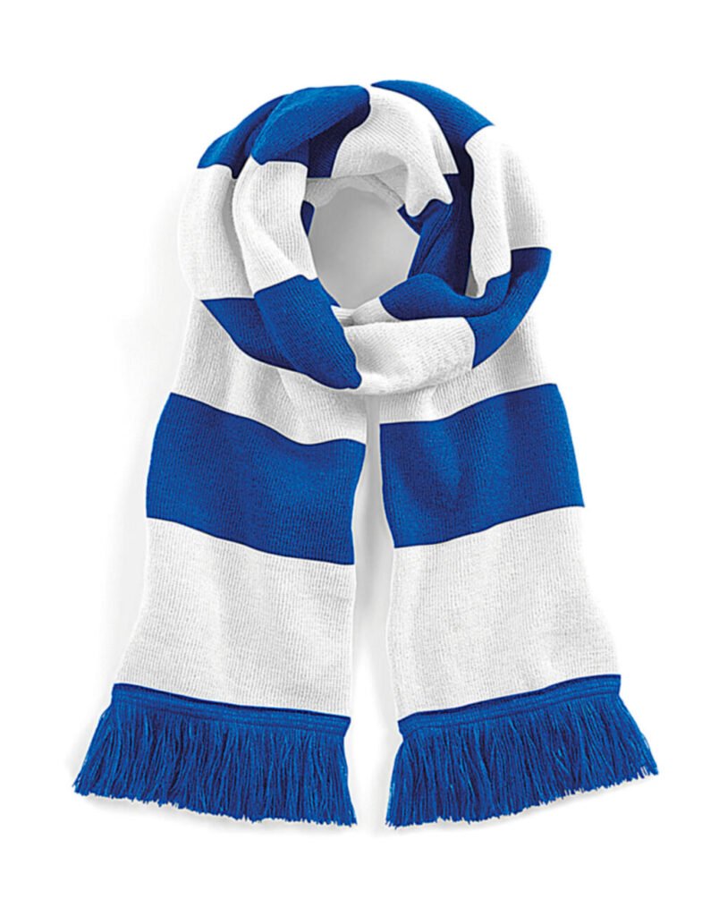 Beechfield Echarpe Stadium bleu roi vif / blanc