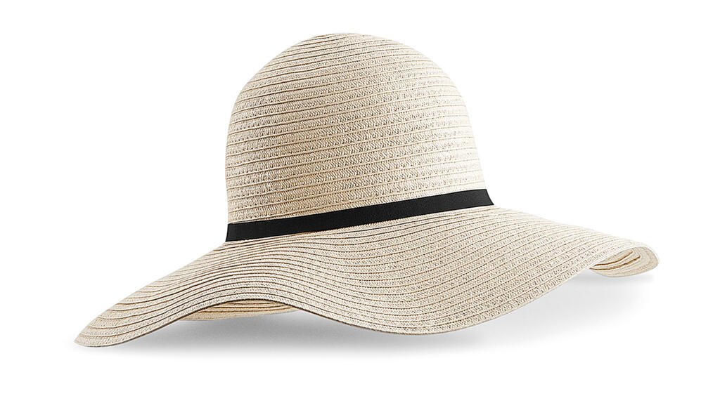 Beechfield Marbella Wide-Brimmed Sun Hat naturel