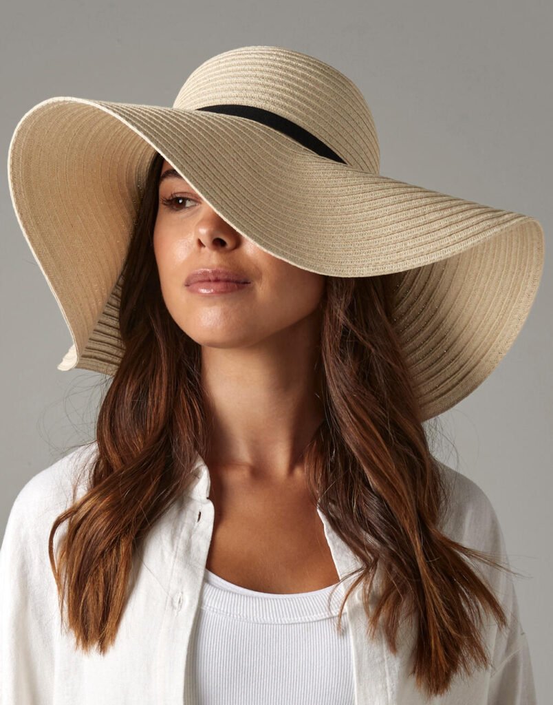 Beechfield Marbella Wide-Brimmed Sun Hat naturel