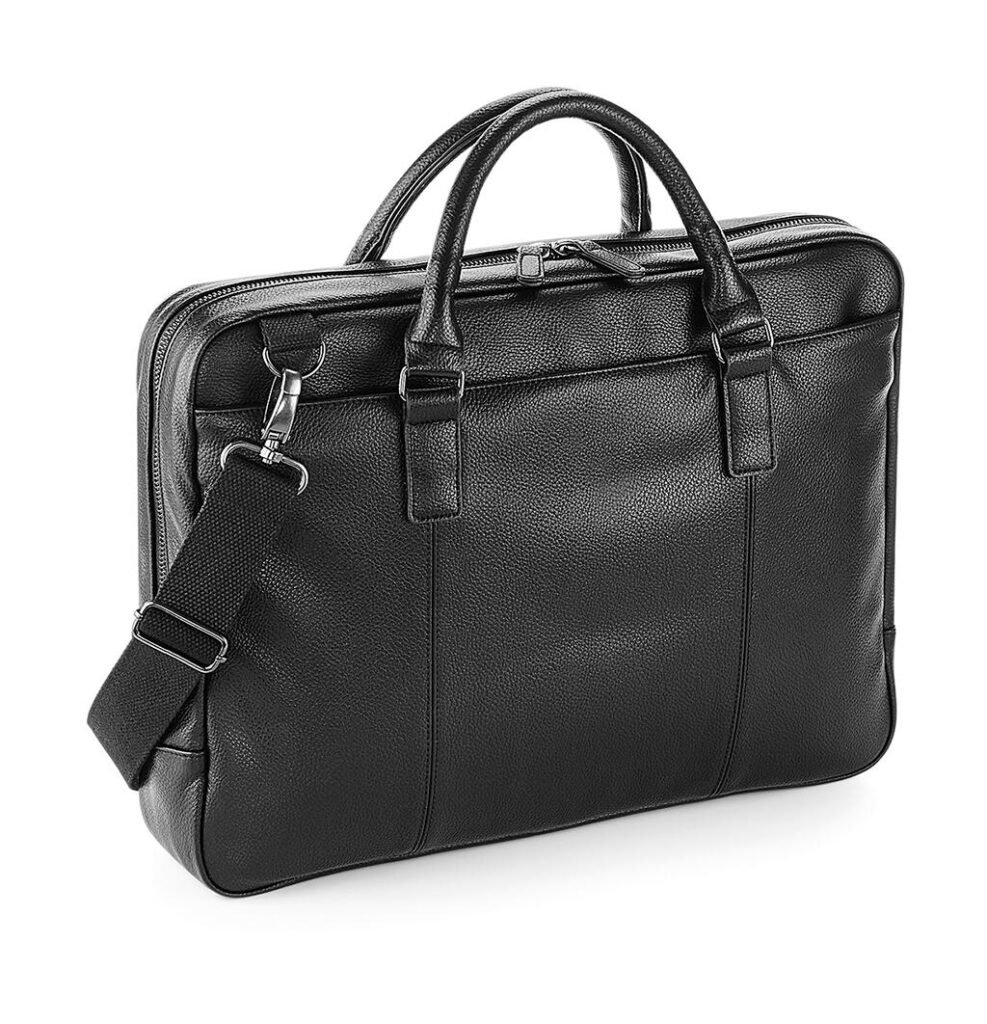 Sac Quadra NuHide™ Slimline Laptop Brief noir