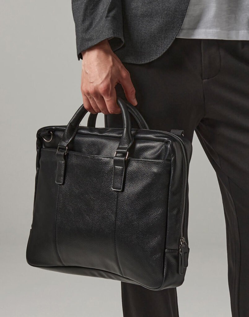 Sac Quadra NuHide™ Slimline Laptop Brief noir