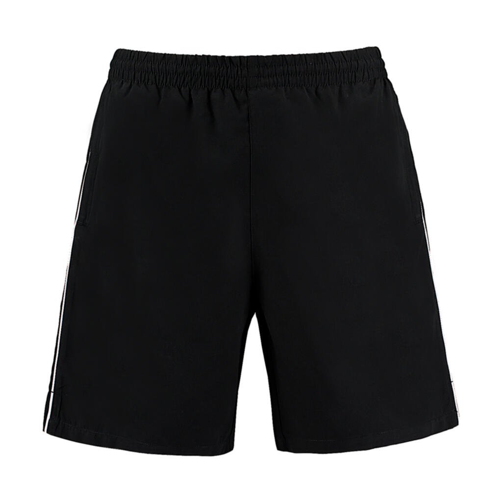 Kustom Kit Classic Fit Track Short noir / blanc